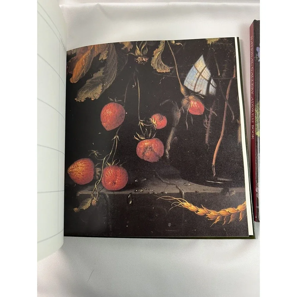 3 of VTG National Gallery Fruit & Flowers Address Book Retro 8” Hardcover London